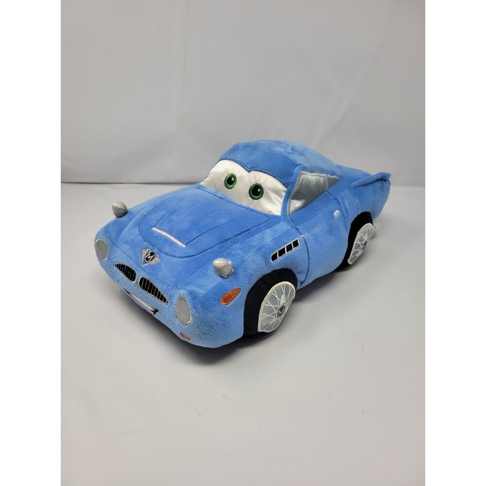 Disney Cars 2 Finn McMissile Plush Blue spy Stuffed Animal 14" Long